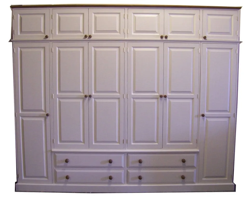 **6 Door 4 Drawer Combination Hand Made Wardrobe - OPTION 2