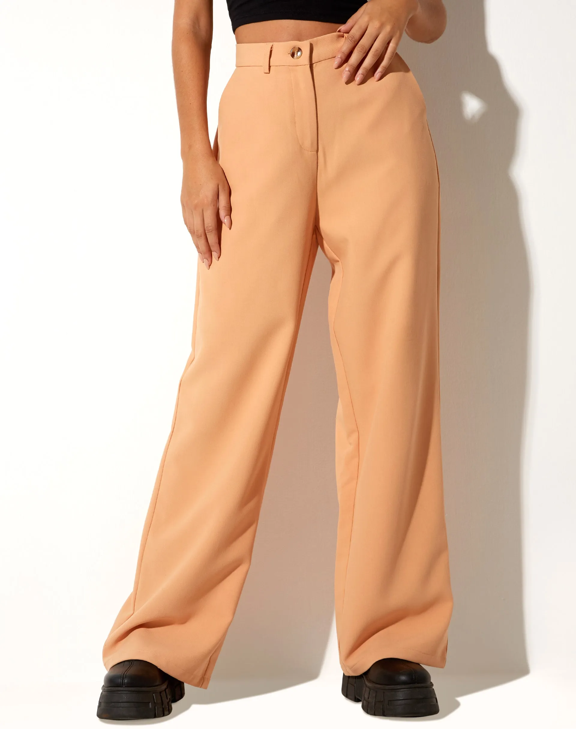 Abba Trouser in Washed Peach