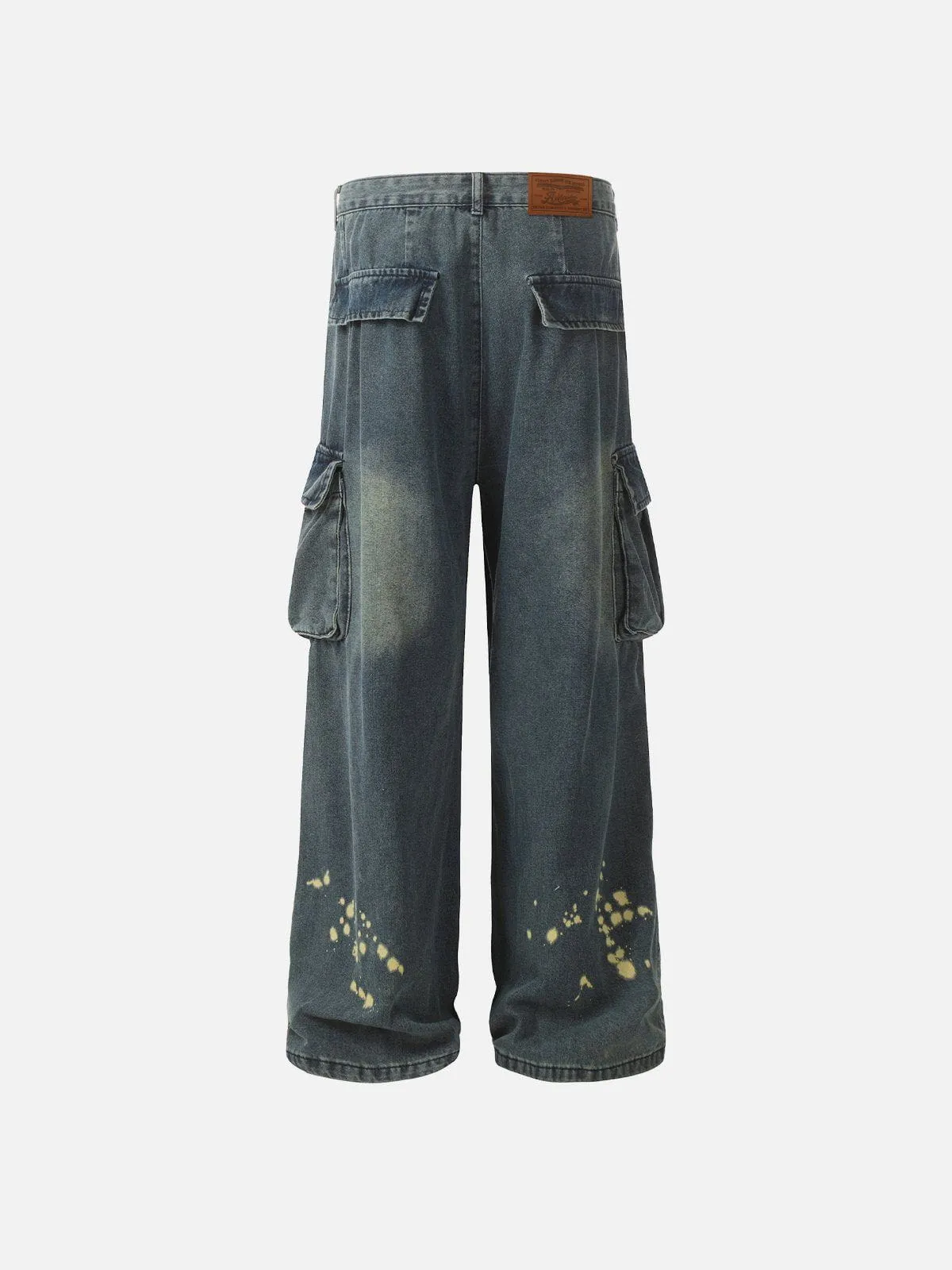 Aelfric Eden Splash-Ink Washed Baggy Jeans