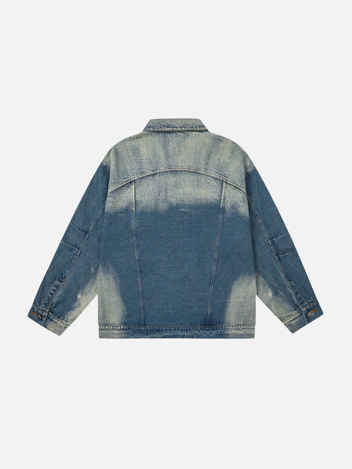 Aelfric Eden Washed Zip Up Denim Jacket