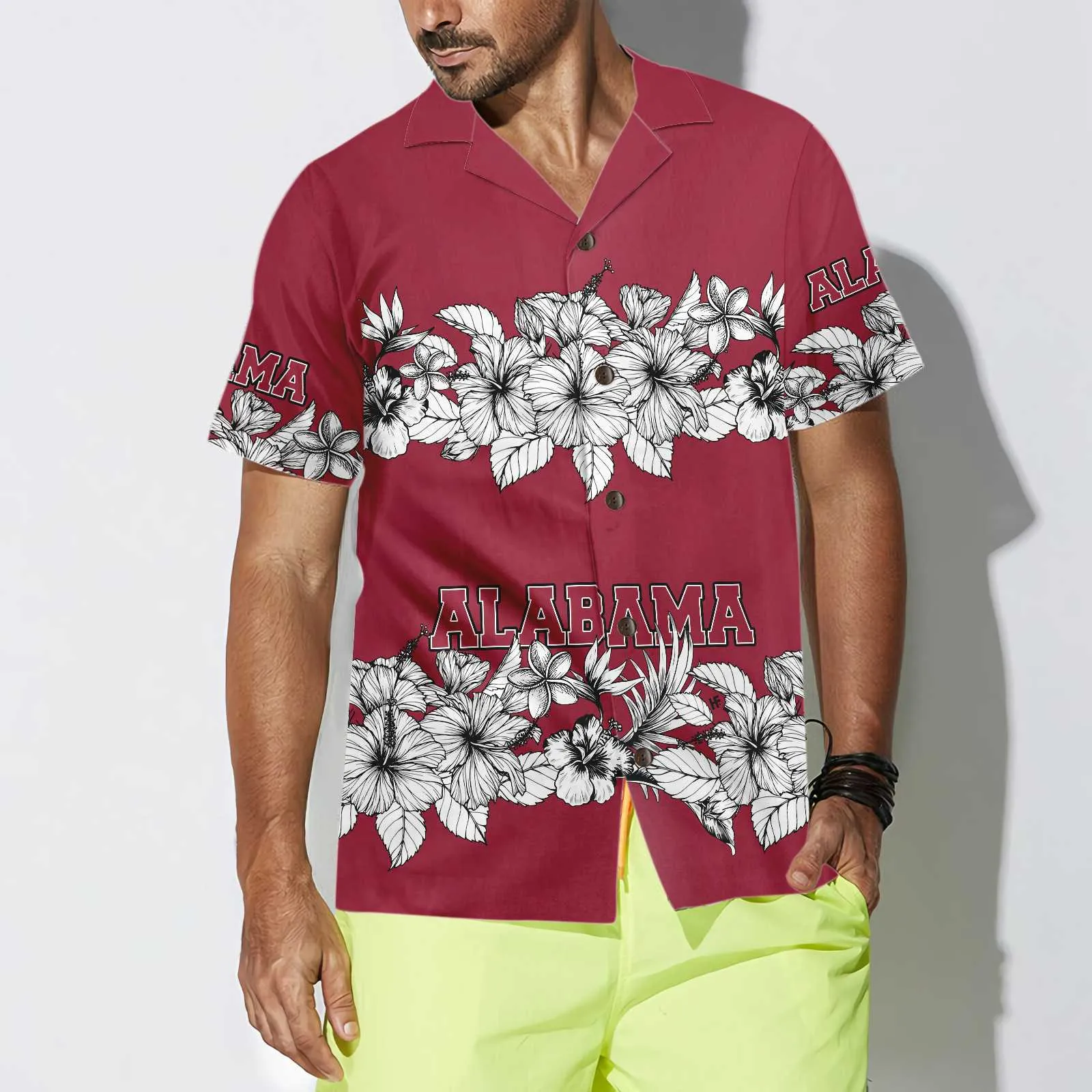 Alabama Flower Hawaiian Shirt, Floral Alabama Shirt For Men And Women, Alabama Gift