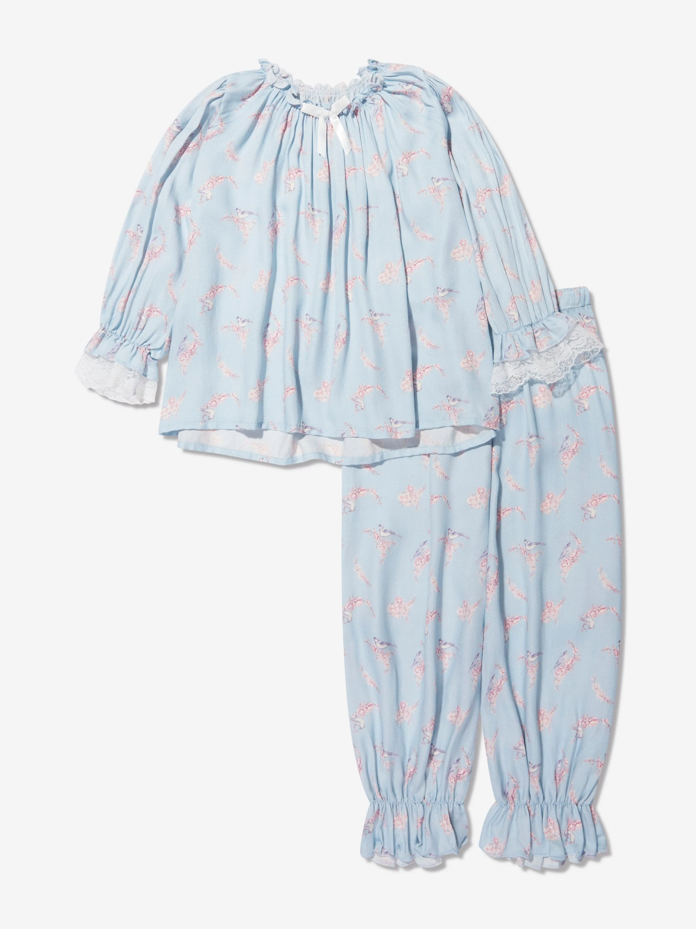 Amiki Children Girls Grace Pyjama Set in Blue