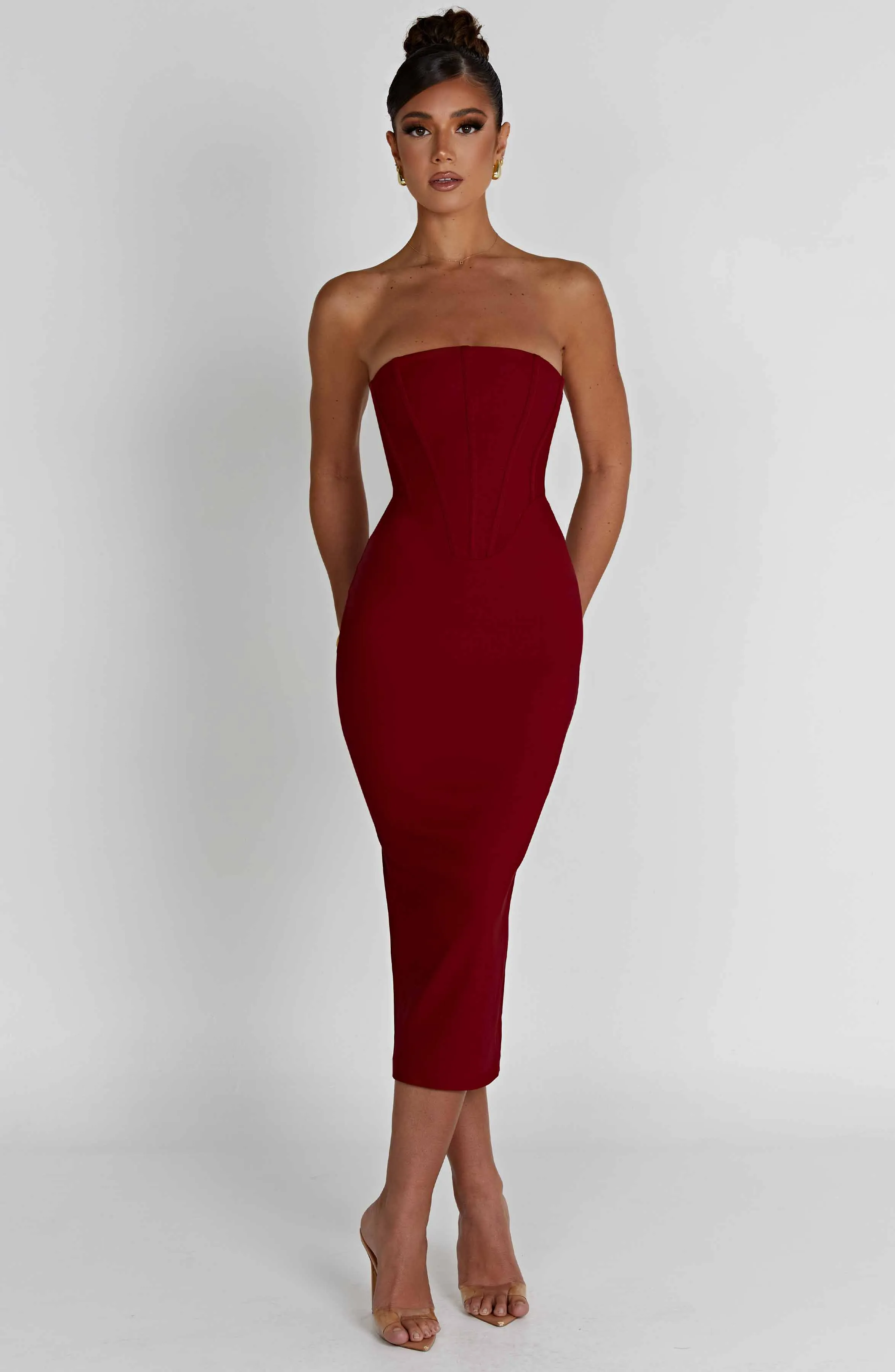 Amore Midi Dress - Red