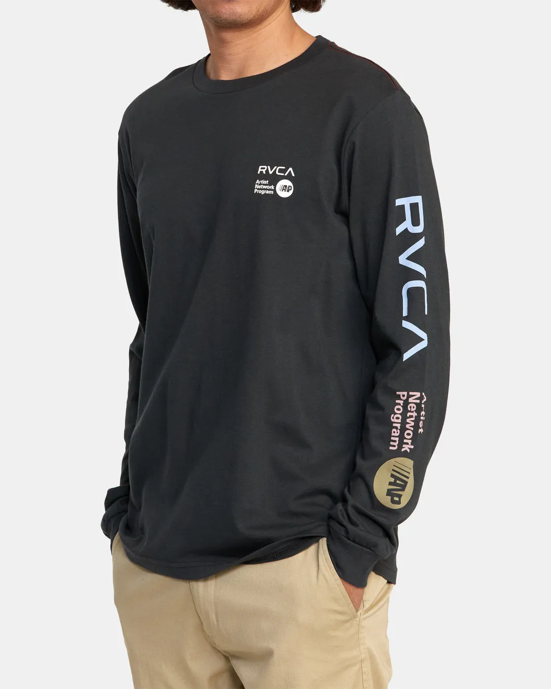 ANP Long Sleeve Tee - Black/Blue