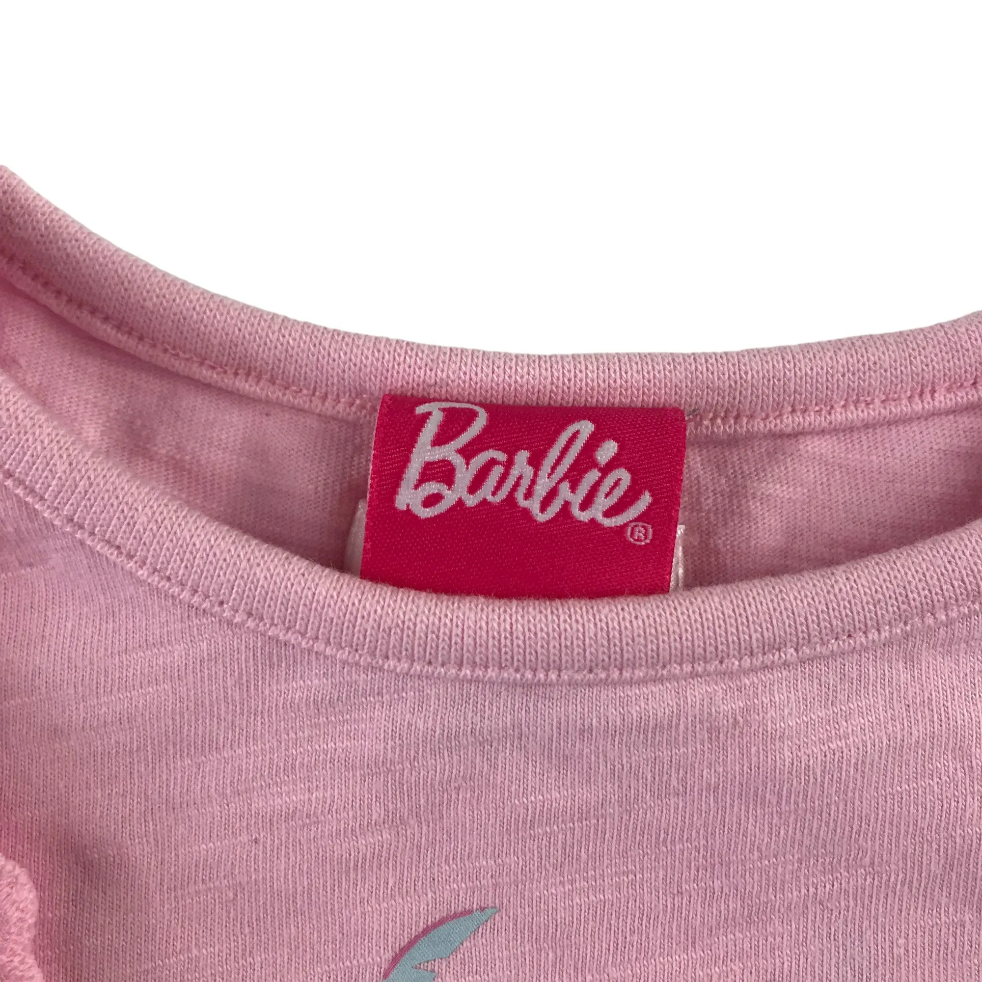 Barbie t-shirt age 5-6 pink long sleeve Cali Vibes cotton