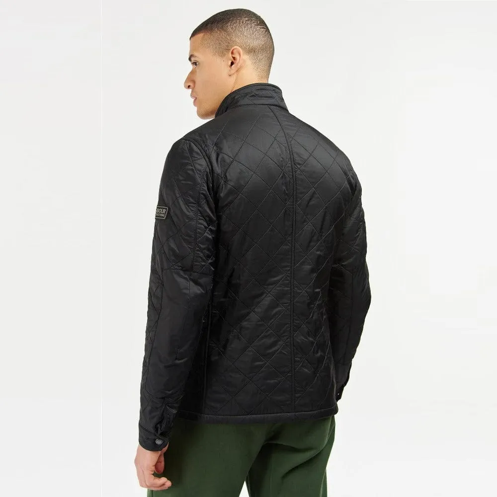 Barbour International Tourer Ariel Polar Quilted Jacket In Black