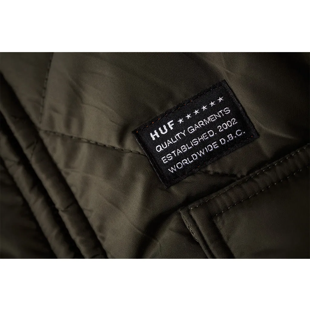 BARON QUILTED FLIGHT JACKET // OLIVE DRAB