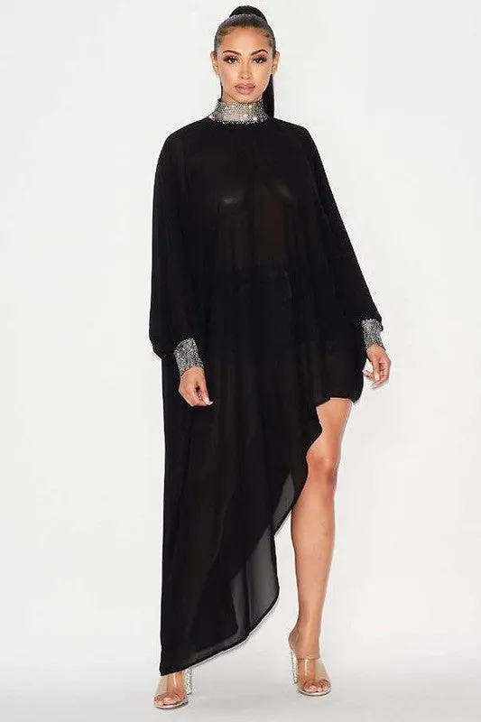 Batwing Sheer Tunic