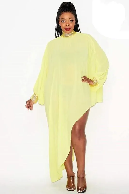 Batwing Sheer Tunic