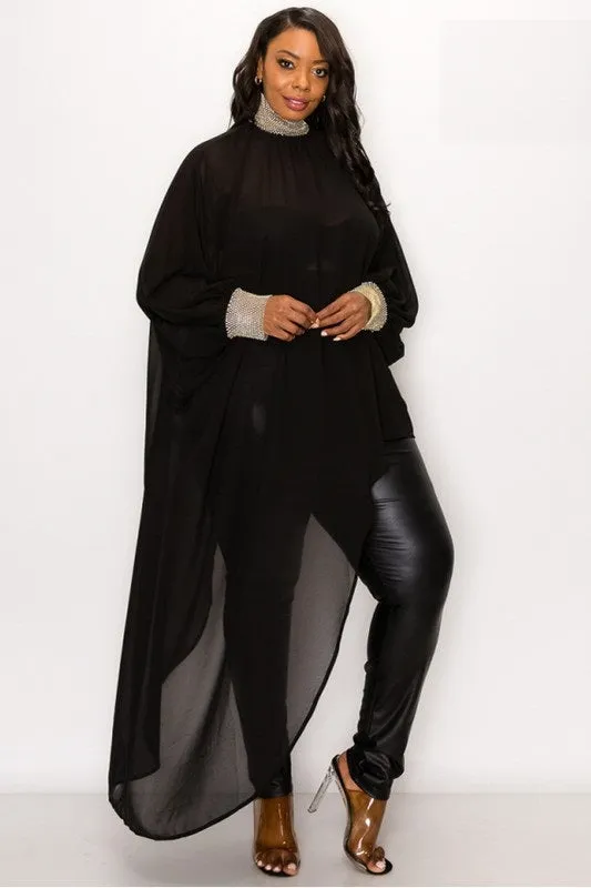 Batwing Sheer Tunic