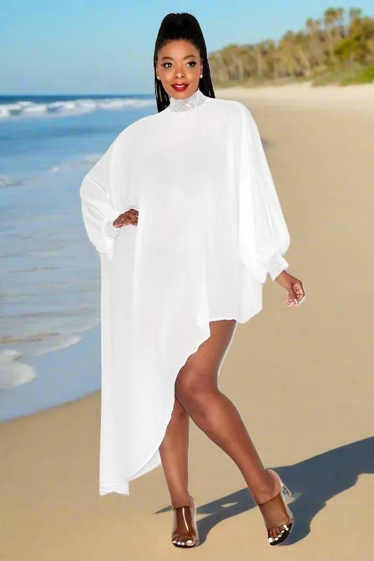 Batwing Sheer Tunic