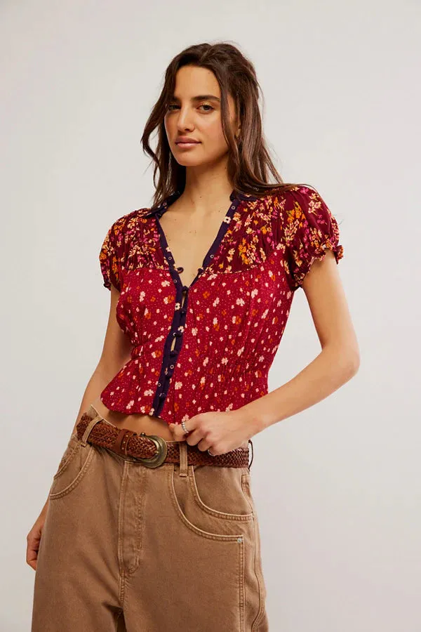 Bella Blouse-Red Earth