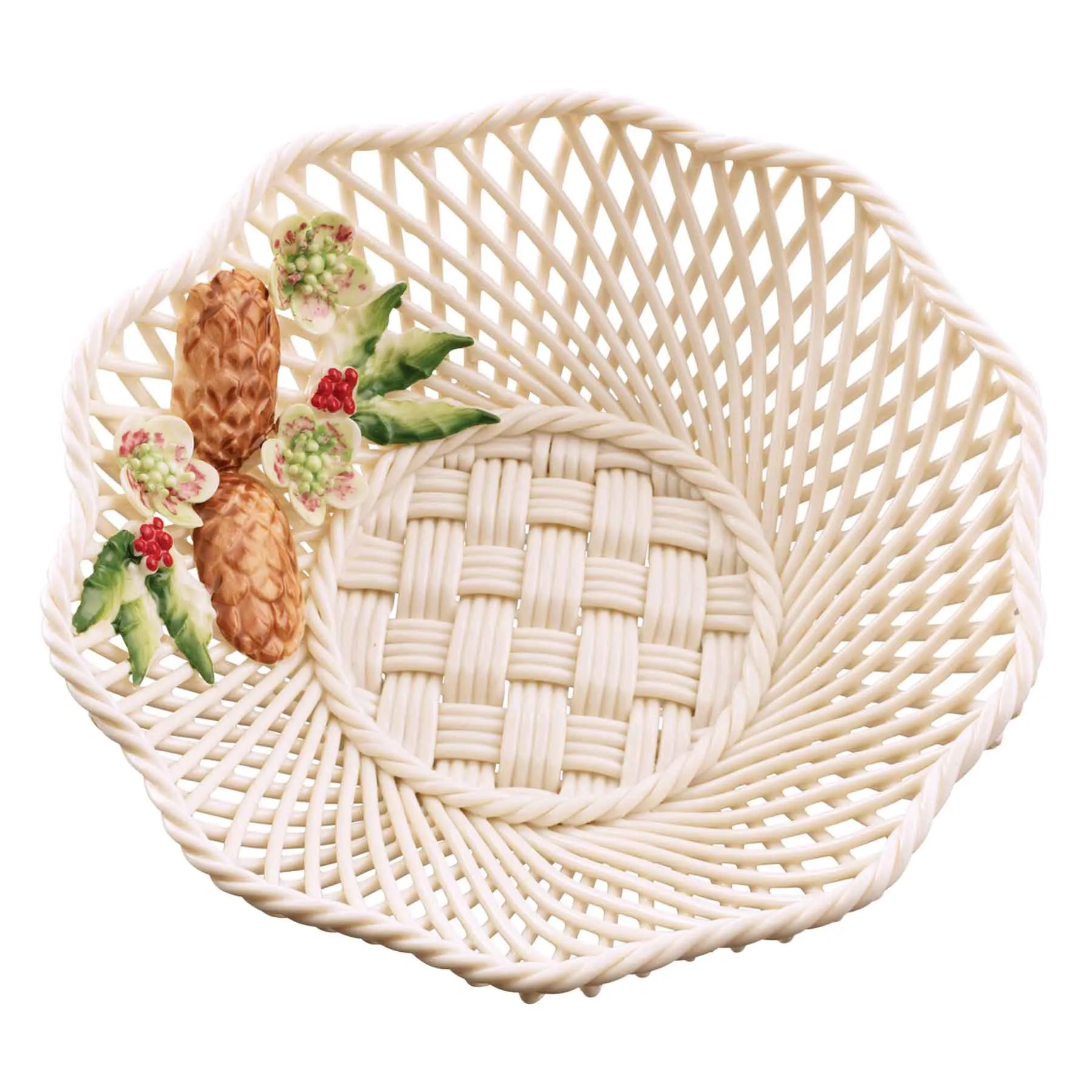 Belleek Classic Wild Irish Hedgerow Winter Basket