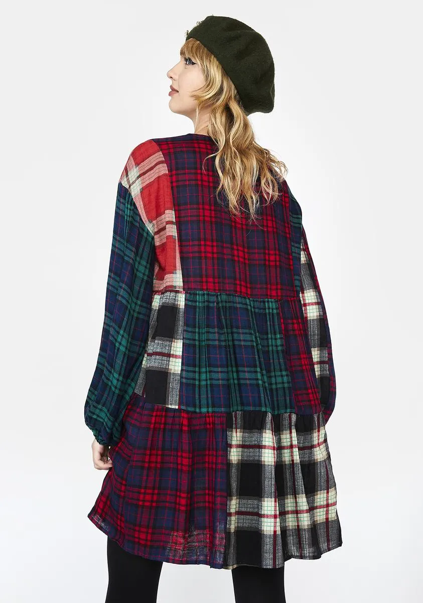 Better Together Plaid Mini Dress