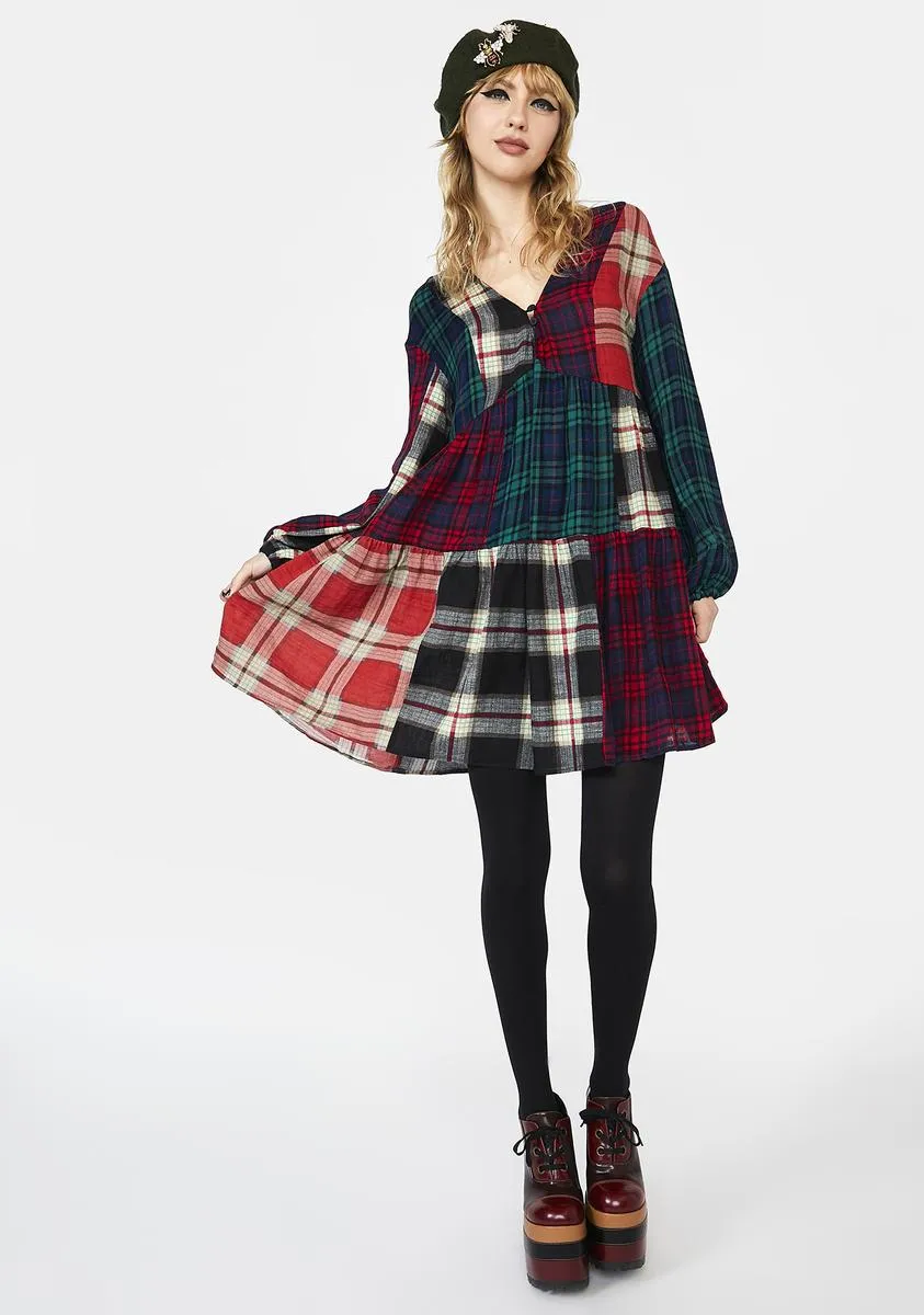 Better Together Plaid Mini Dress