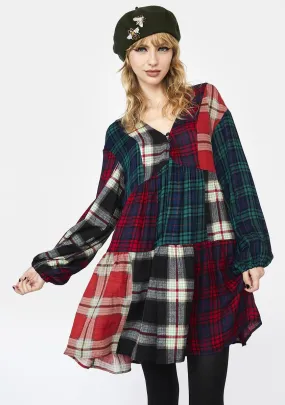 Better Together Plaid Mini Dress