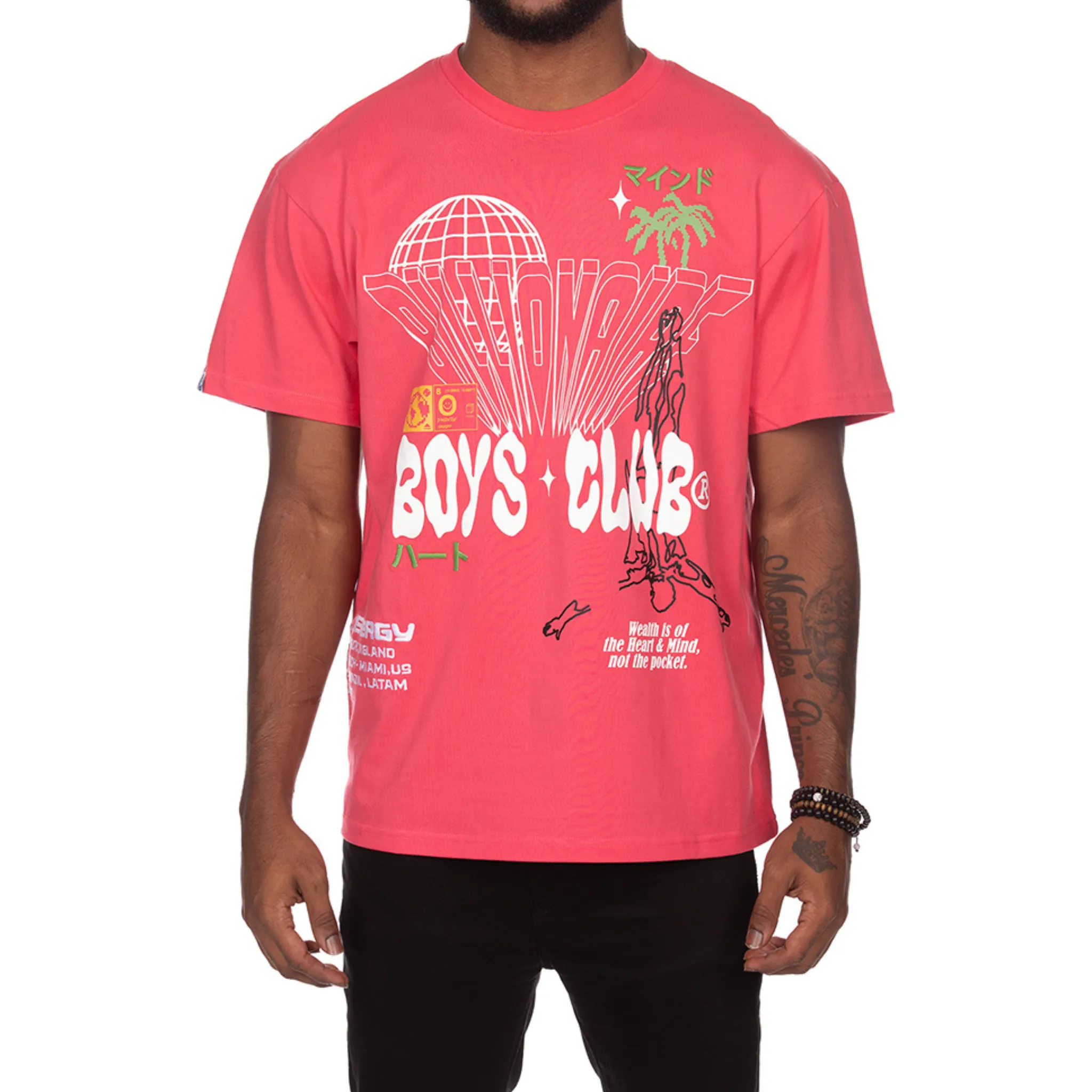 Billionaire Boys Club BB Around The World SS (Rouge Red)