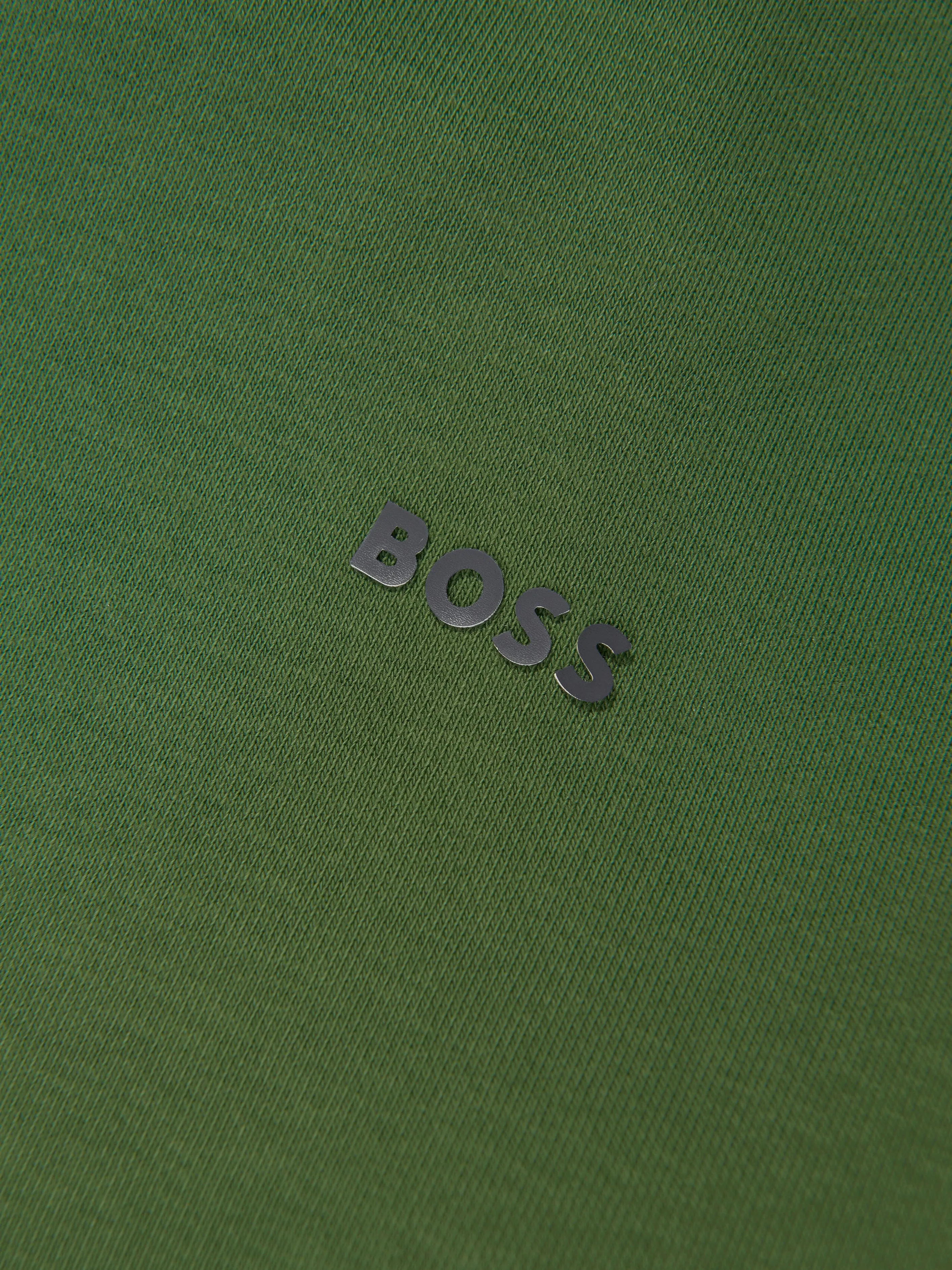 BOSS Boys Logo Print Hoodie in Green