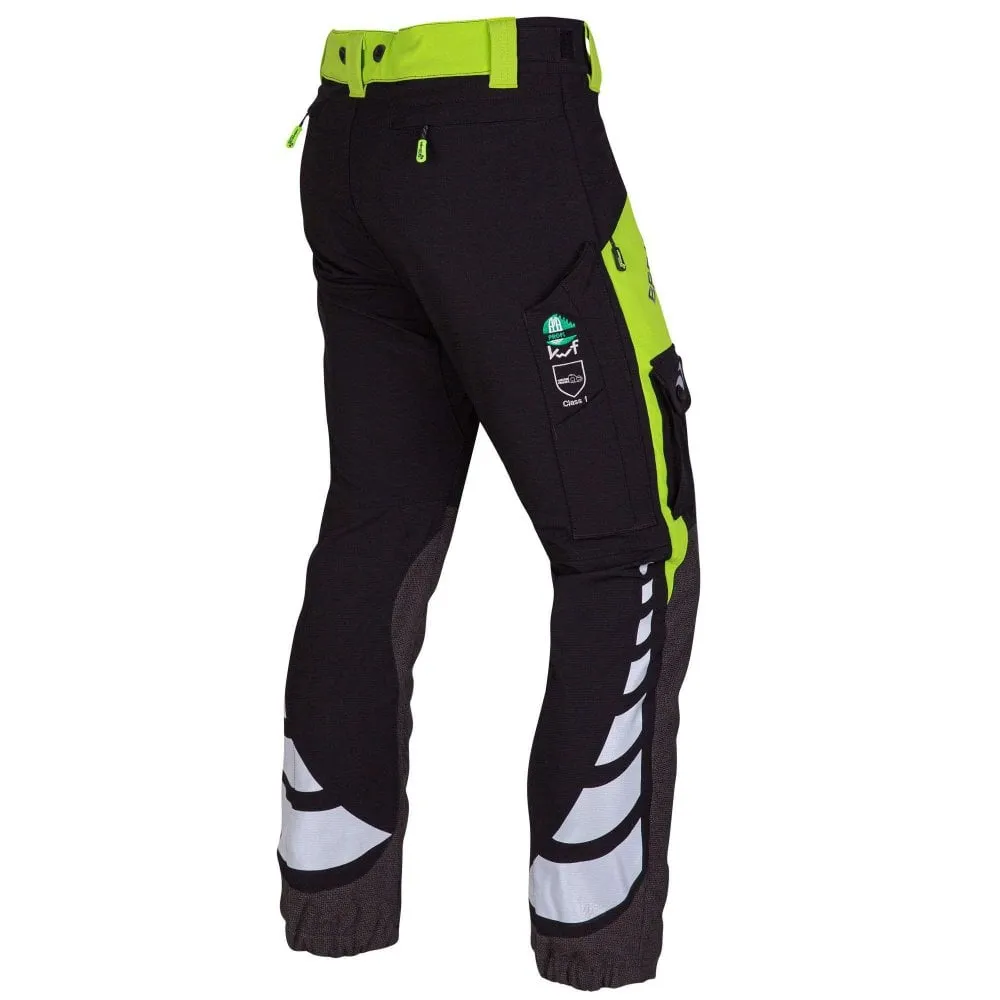 Breatheflex Chainsaw Trousers Lime Female Design Type A