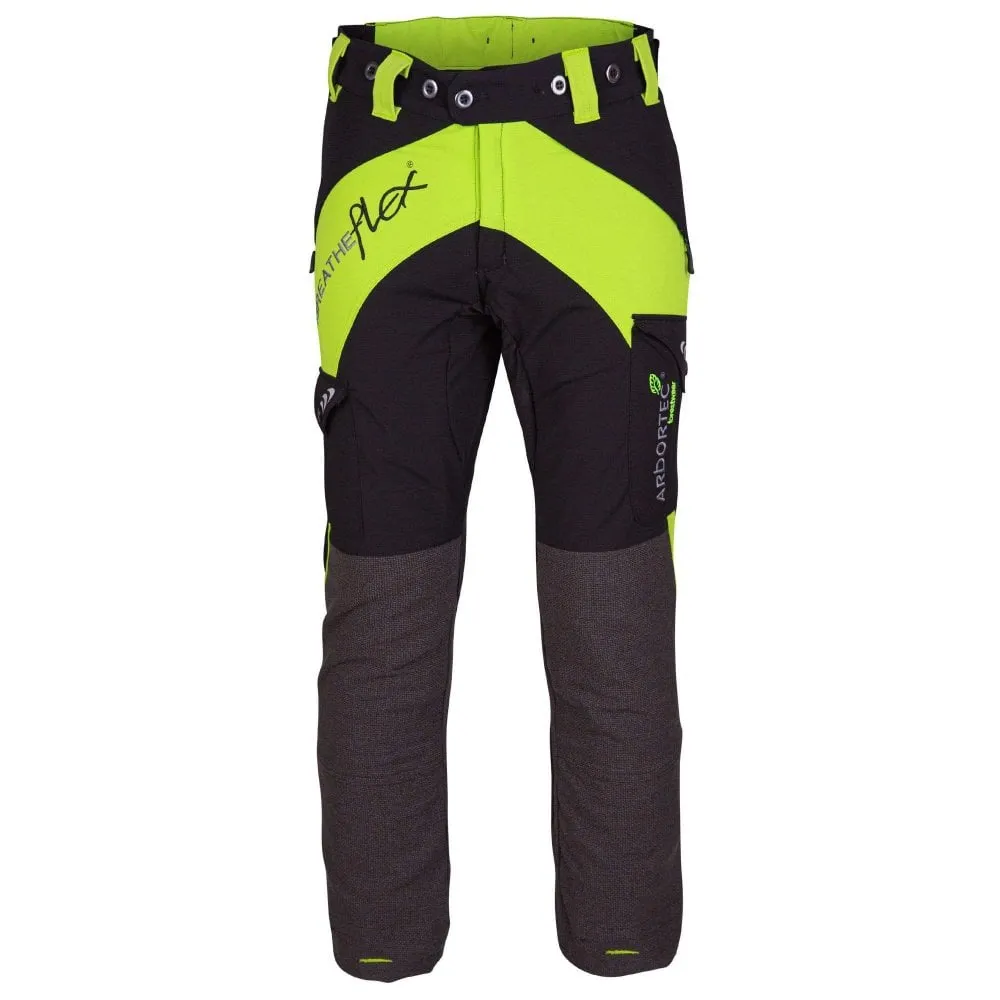 Breatheflex Chainsaw Trousers Lime Female Design Type A