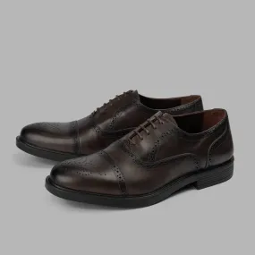 Brio Oxford Semi Brogue - Brown