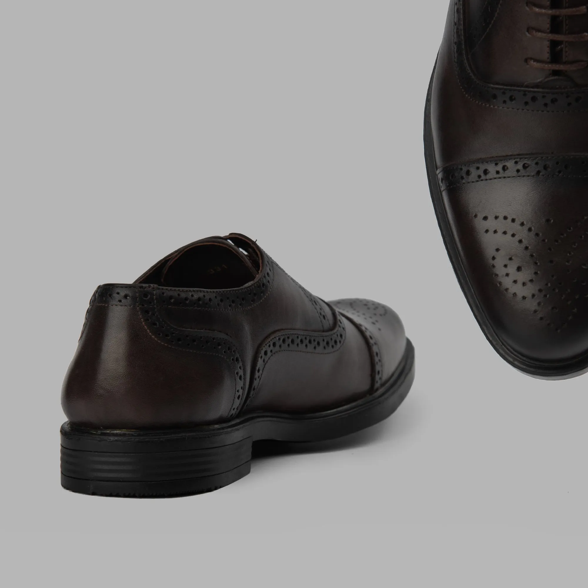 Brio Oxford Semi Brogue - Brown