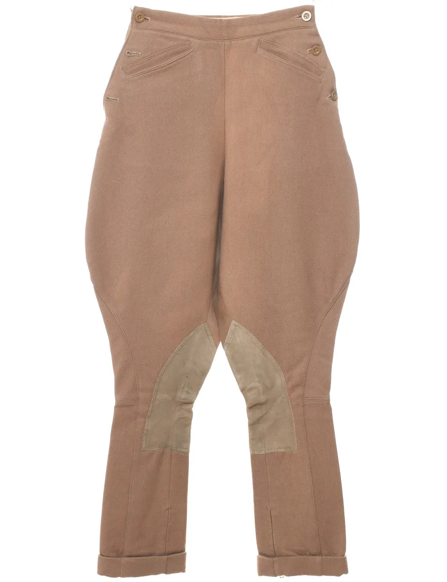 Brown Jodhpur Trousers - W24 L30