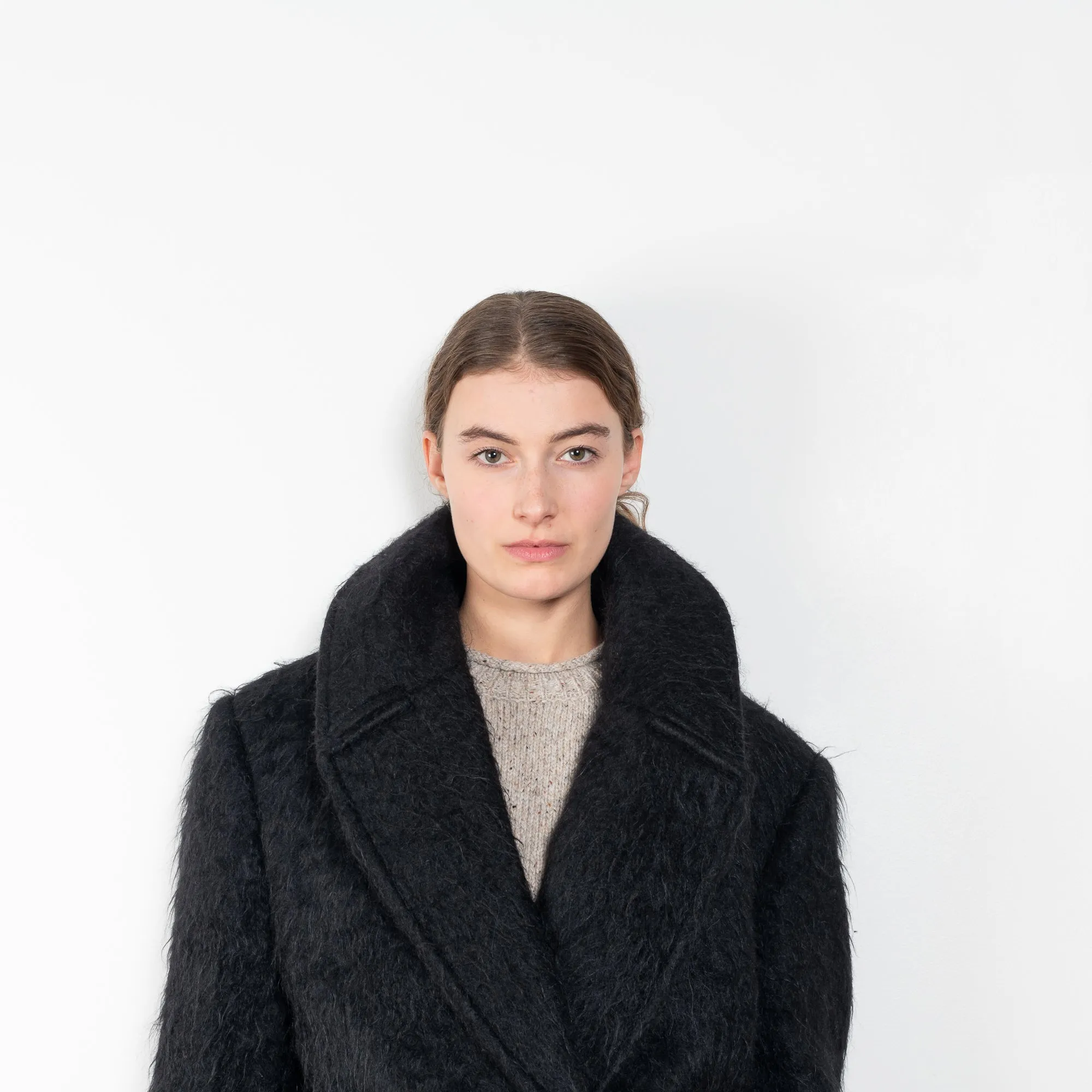 Brushed Wool Coat