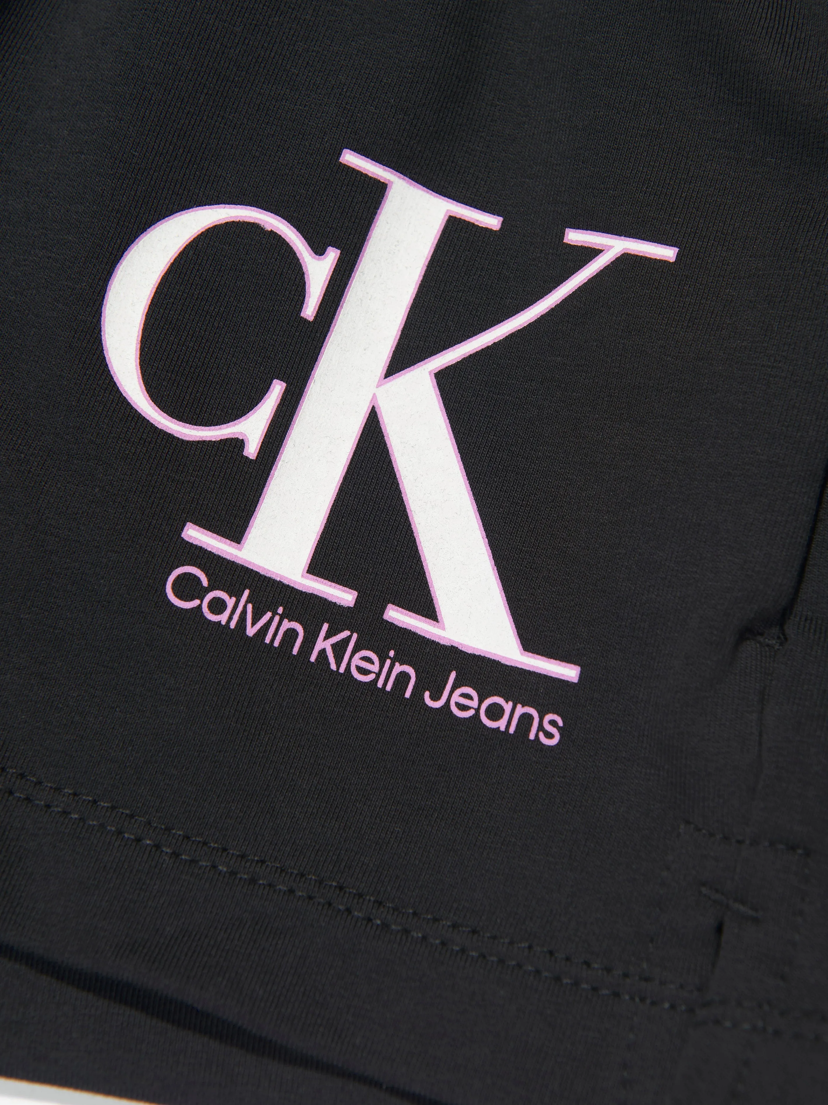 Calvin Klein Girls Reveal Monogram Shorts in Black