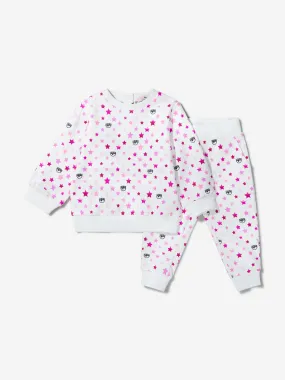 Chiara Ferragni Baby Girls Cotton Multi Print Tracksuit