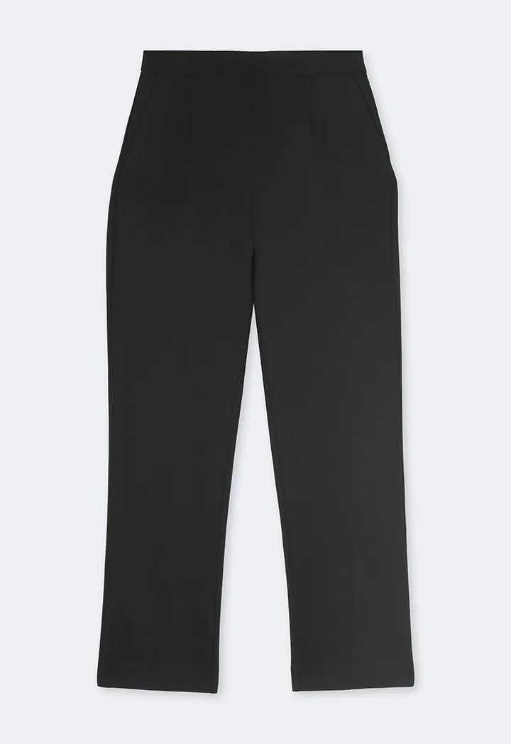 Choice Solid Straight Leg Trouser Black