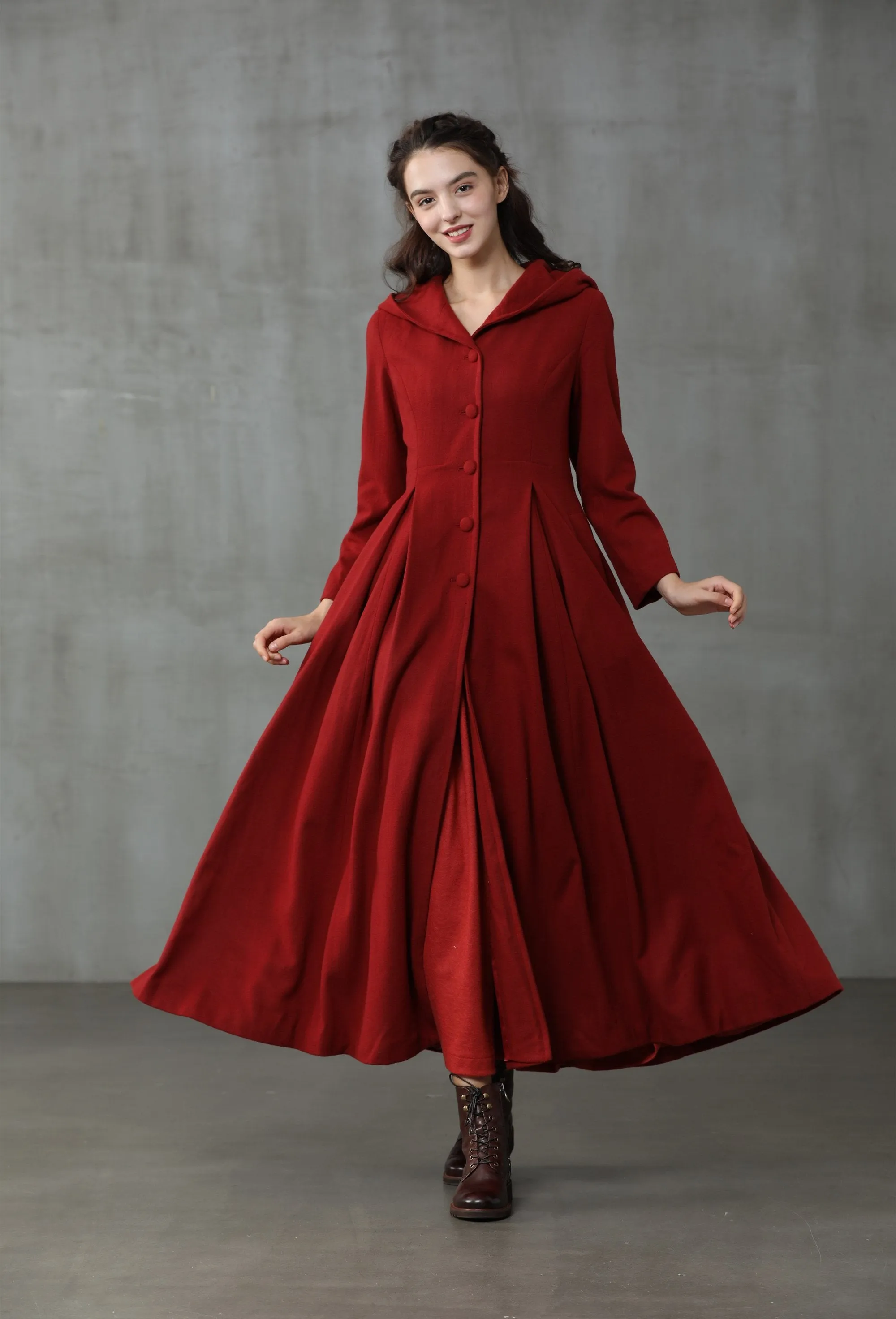 Christmas My Fair Lady 26 | Hooded Wool Coat