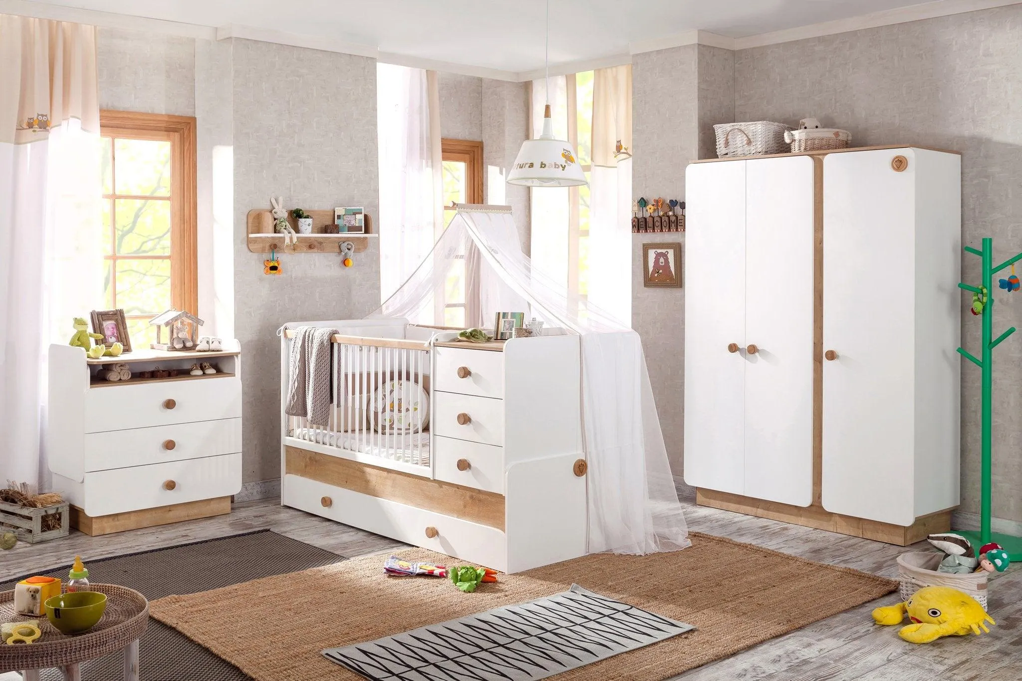 Cilek Natura Baby 3 Doors Wardrobe