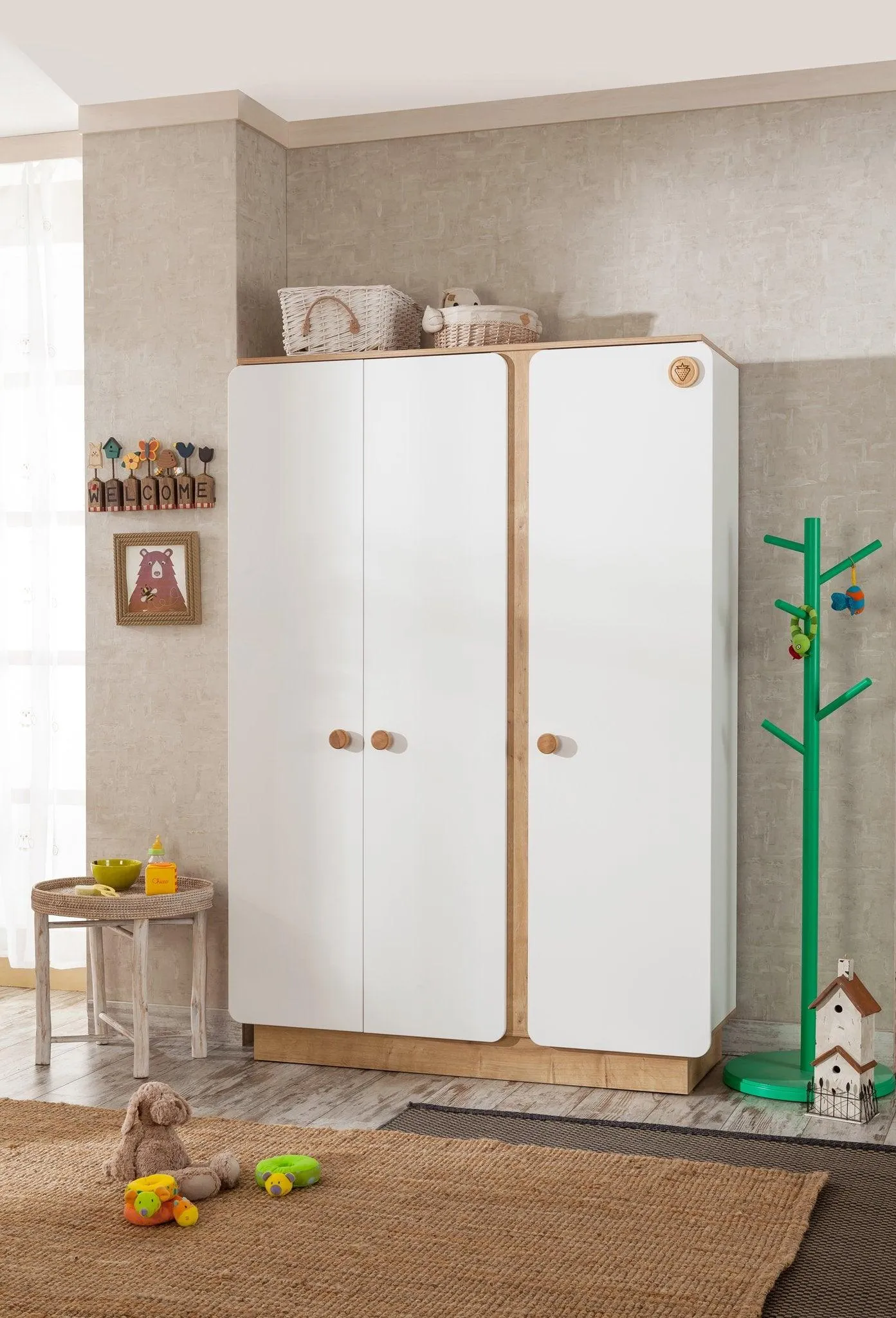 Cilek Natura Baby 3 Doors Wardrobe