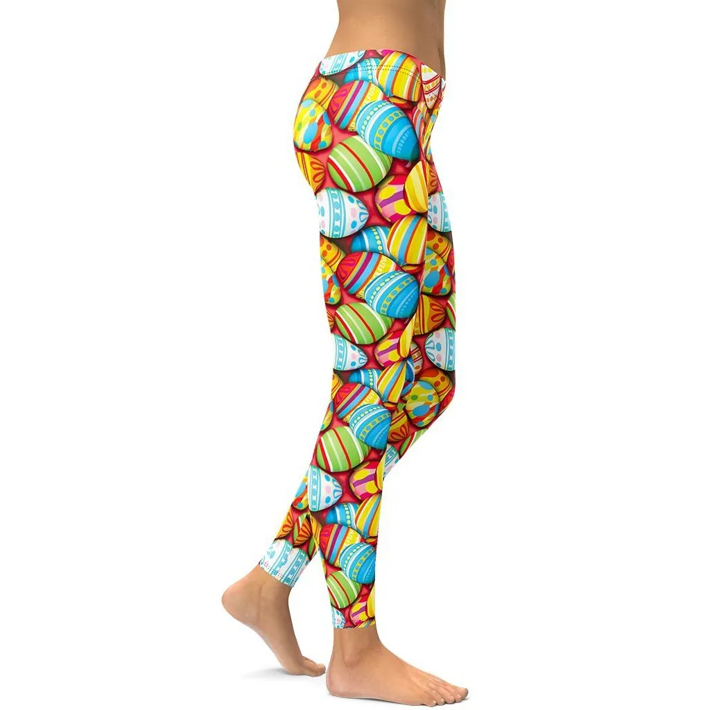 Colorful Easter Eggs Leggings