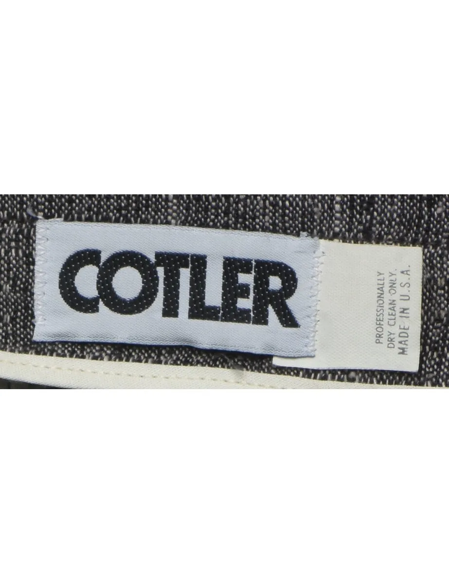 Cotler Grey Classic Trousers - W26 L28