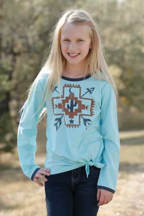 Cruel Girl | Girls Aztec Long Sleeve T-Shirt