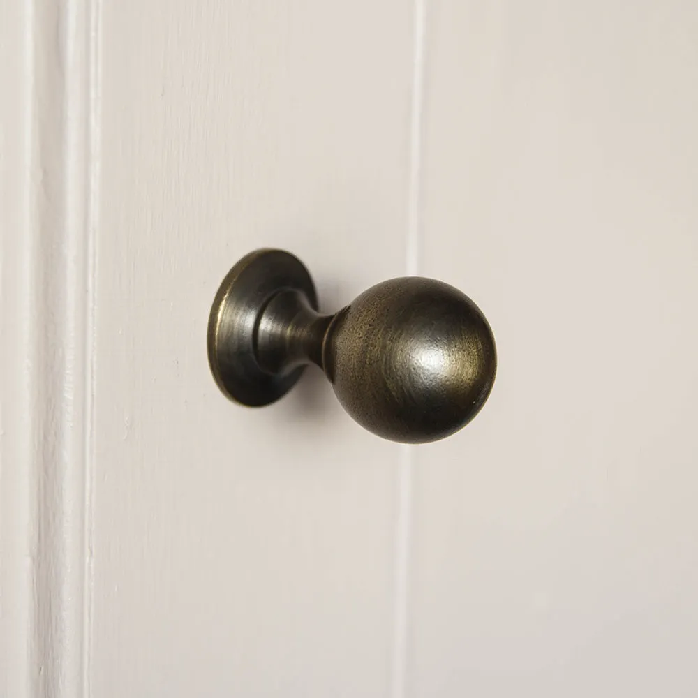 Distressed Antique Brass Penrose Cabinet Knob