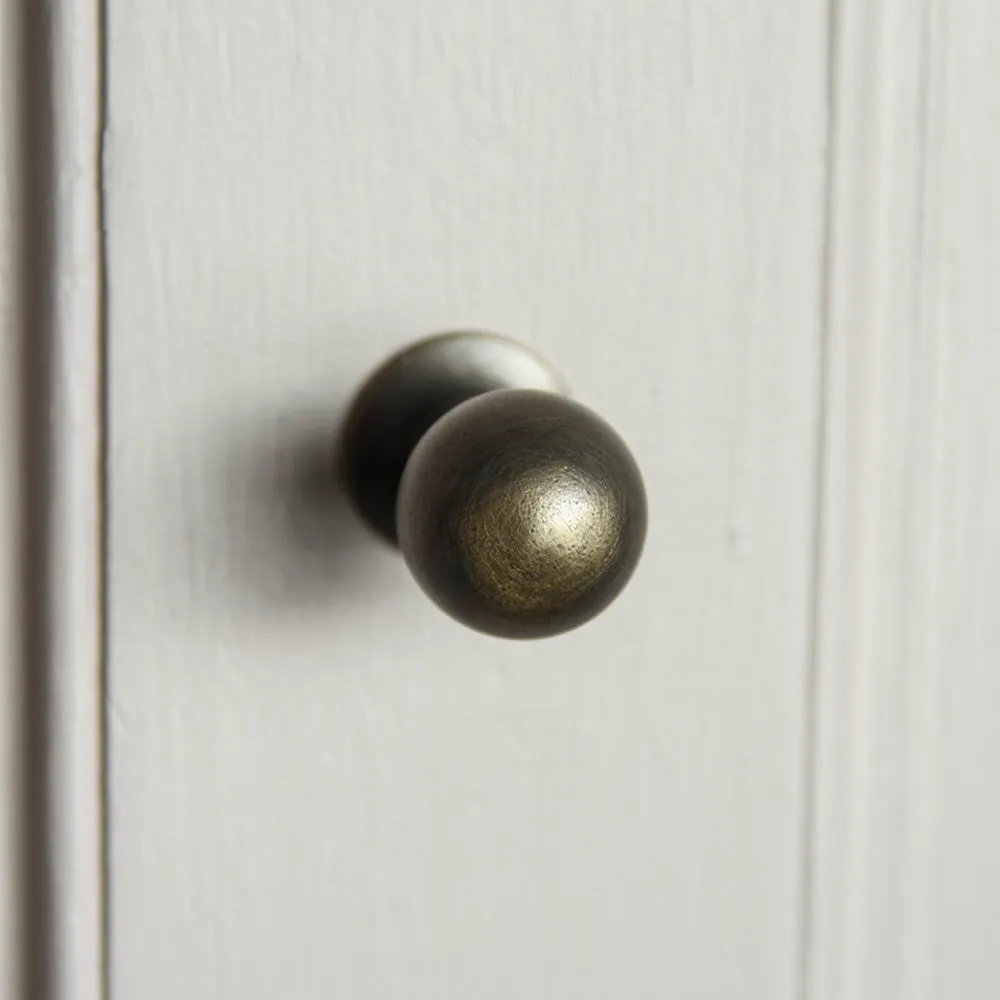 Distressed Antique Brass Penrose Cabinet Knob