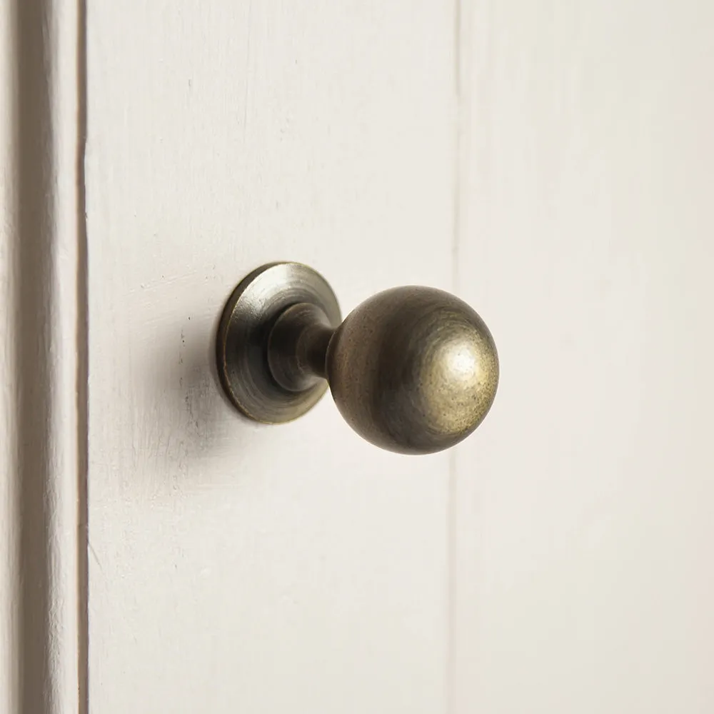 Distressed Antique Brass Penrose Cabinet Knob