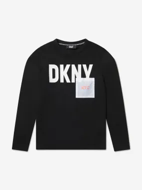 DKNY Boys Long Sleeve Pocket T-Shirt