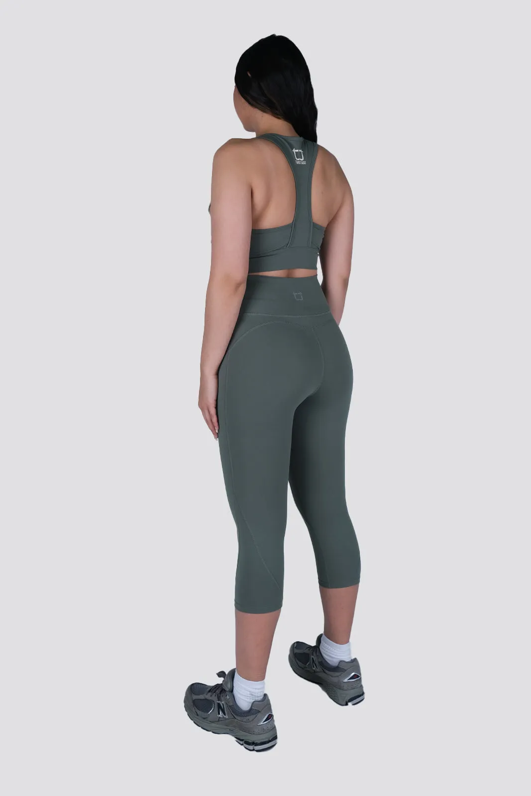 Dynamic 7/8 Highwaisted Leggings - Moss