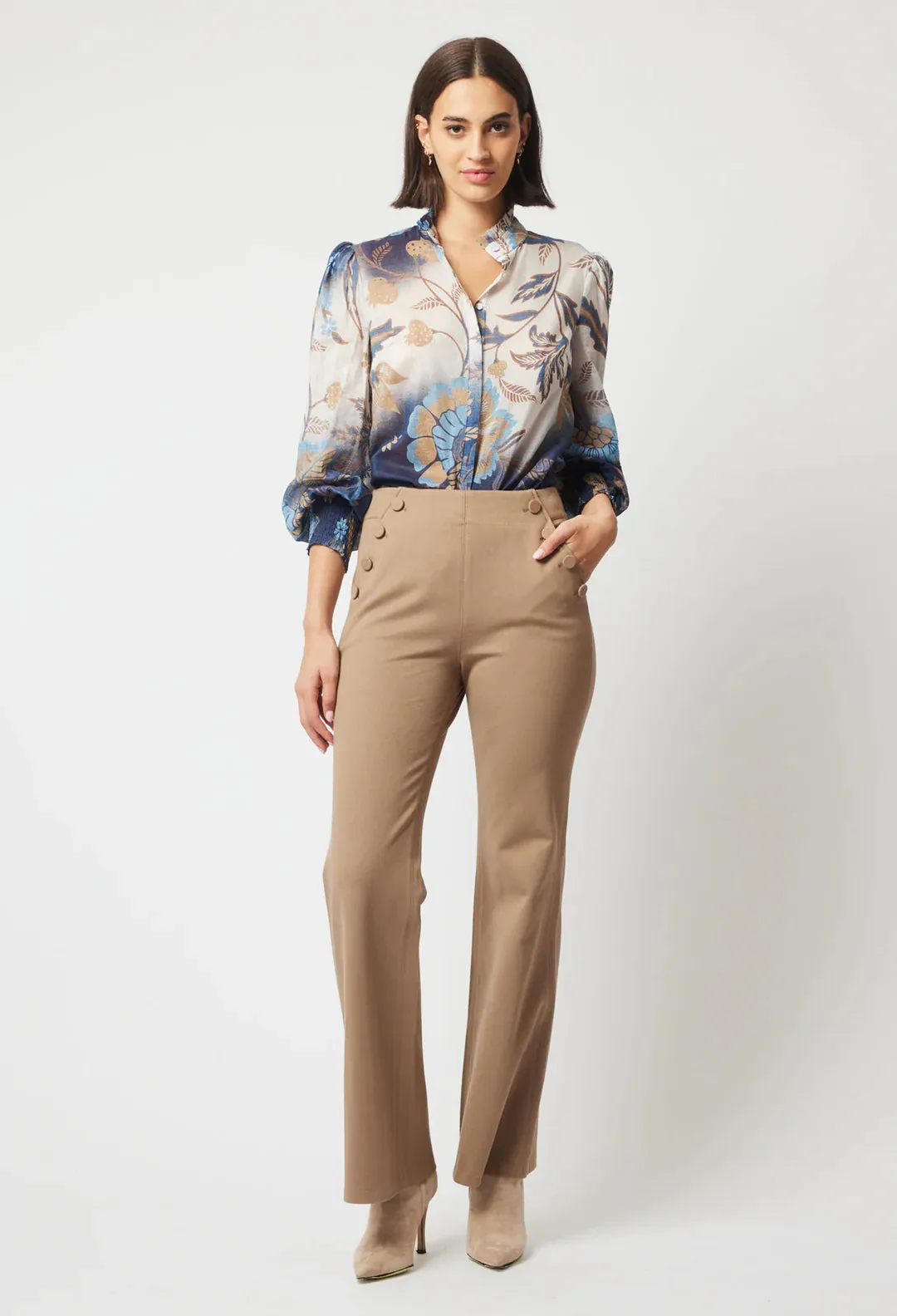 DYNASTY SHIRRED CUFF SHIRT - OW21709