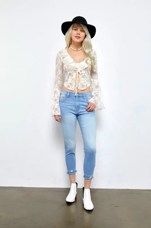 Eden High Rise Crop Skinny