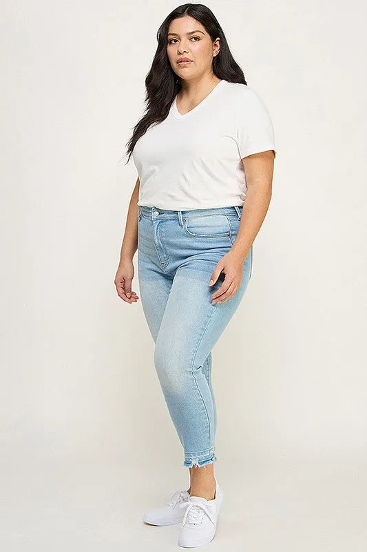 Eden Plus High Rise Crop Skinny