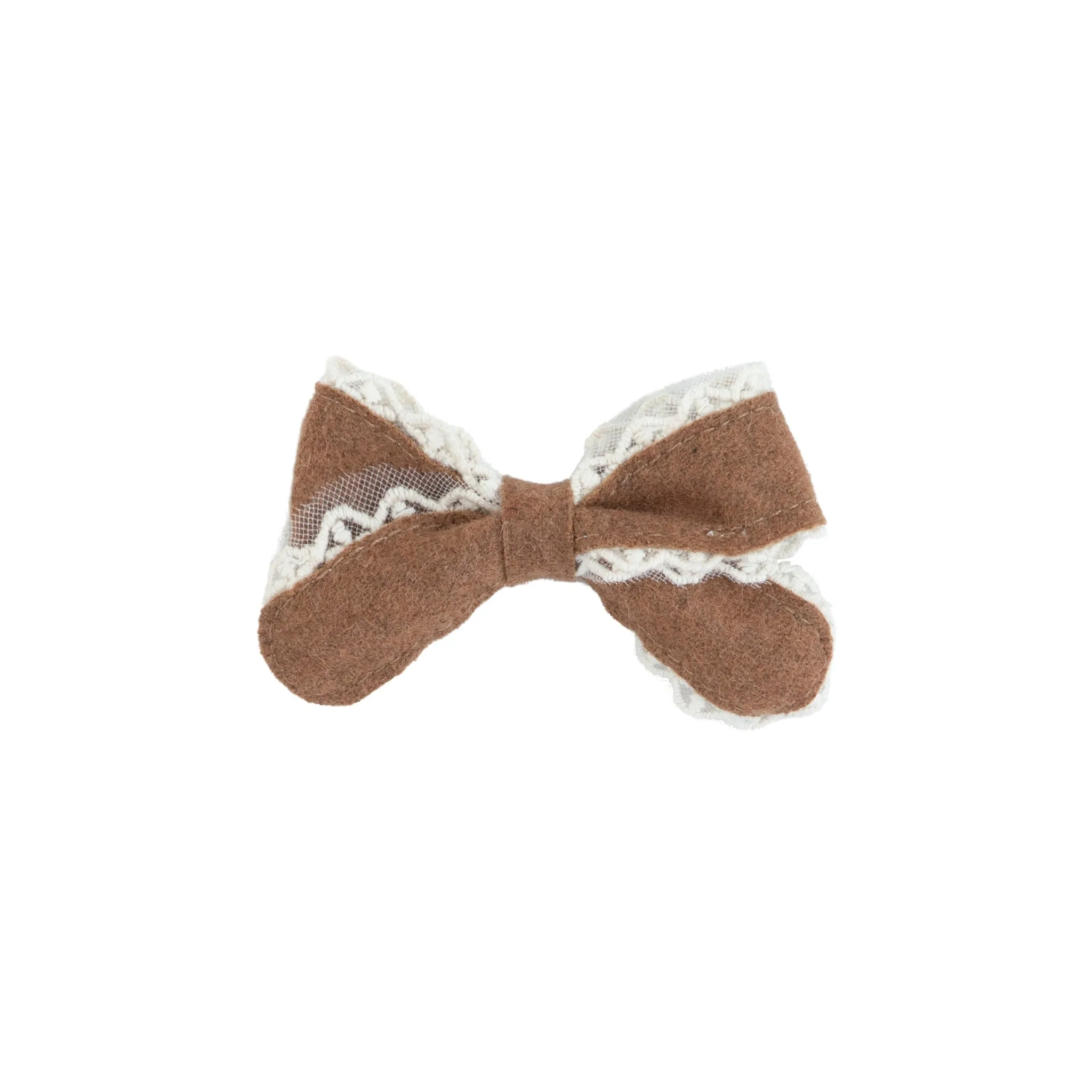 Edged Wool Small Bow