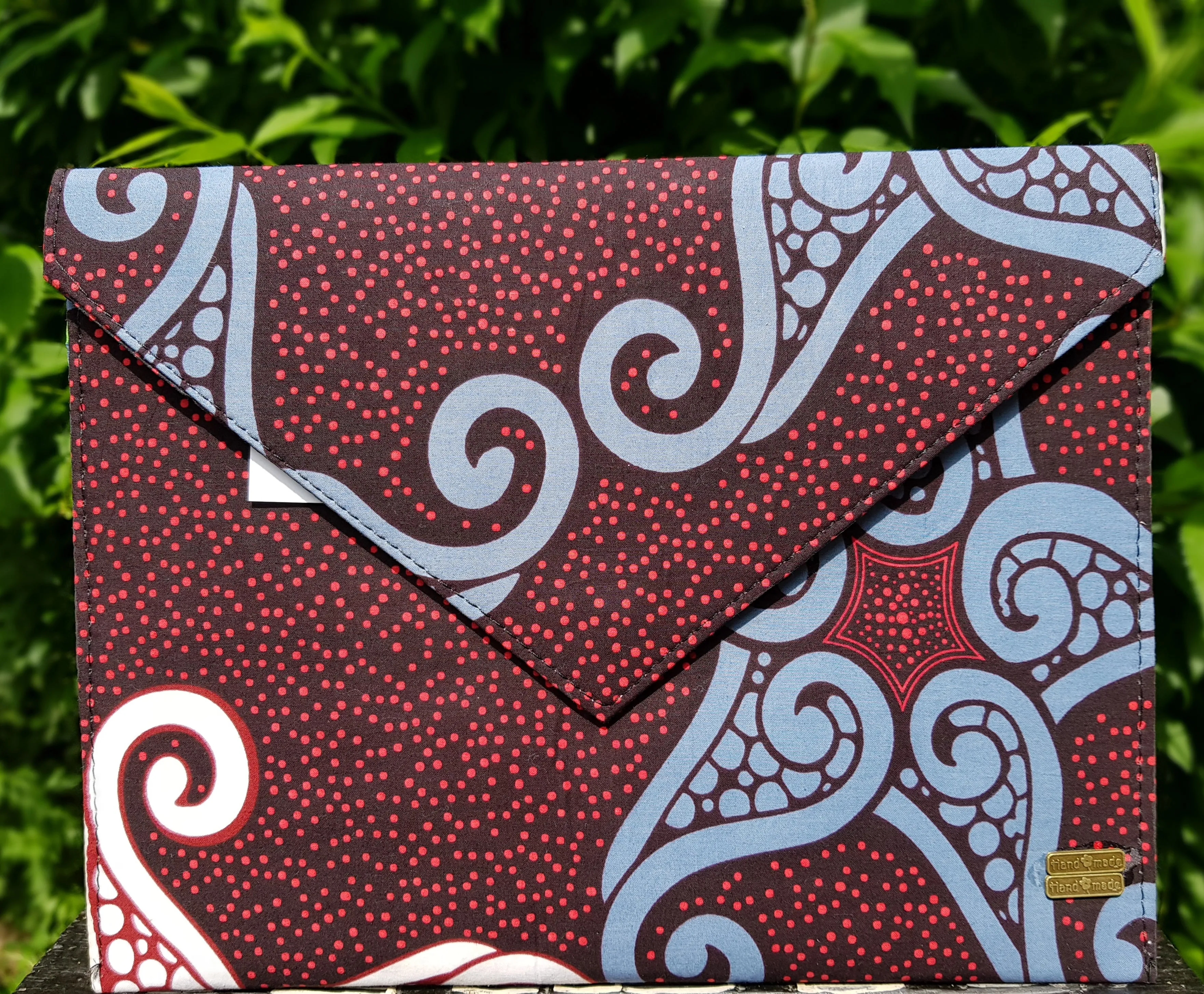 Envelope Purse made with Ankara (Wax) fabric