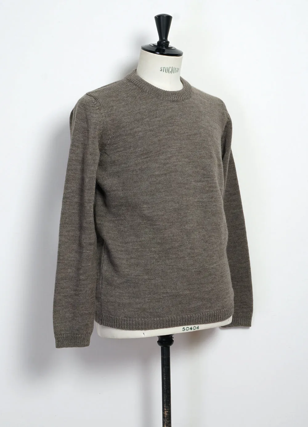 ESKE 28-05-9 | Knitted Crew Neck Sweater | Natural