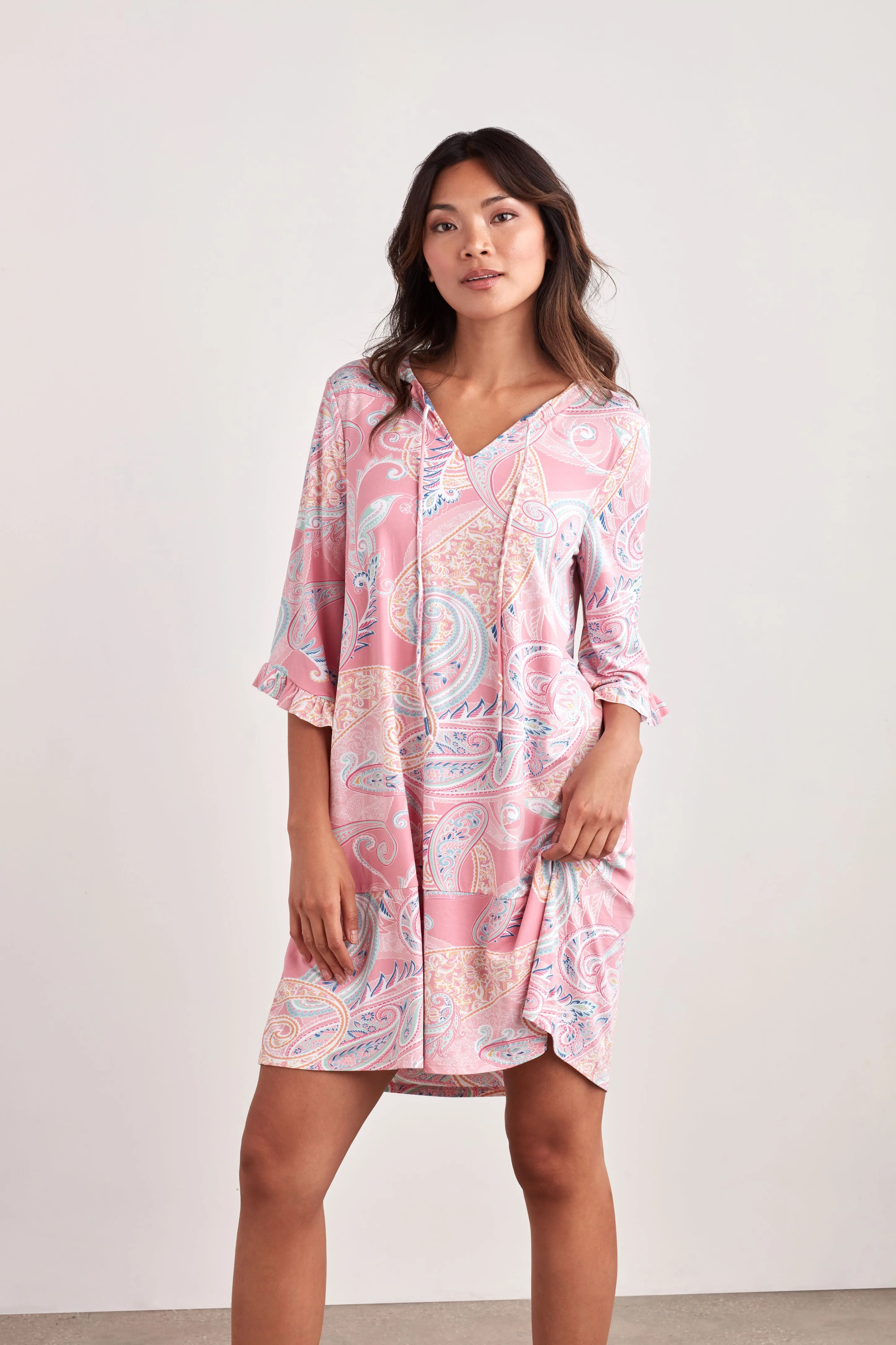 FLUTTER SLEEVE SLEEP TUNIC