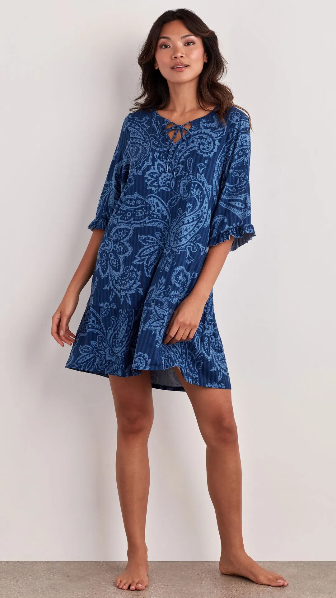 FLUTTER SLEEVE SLEEP TUNIC